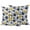 Yellow Navy, variant on Blue Floral Outdoor Pillow Covers 26x26 Set of 2,Waterproof Patio Throw Pillowcase Protectors,Vintage Yellow Garden Blossom Flower Decorative Pillow Shams Cushion Covers for Seat Bed Couch Sofa