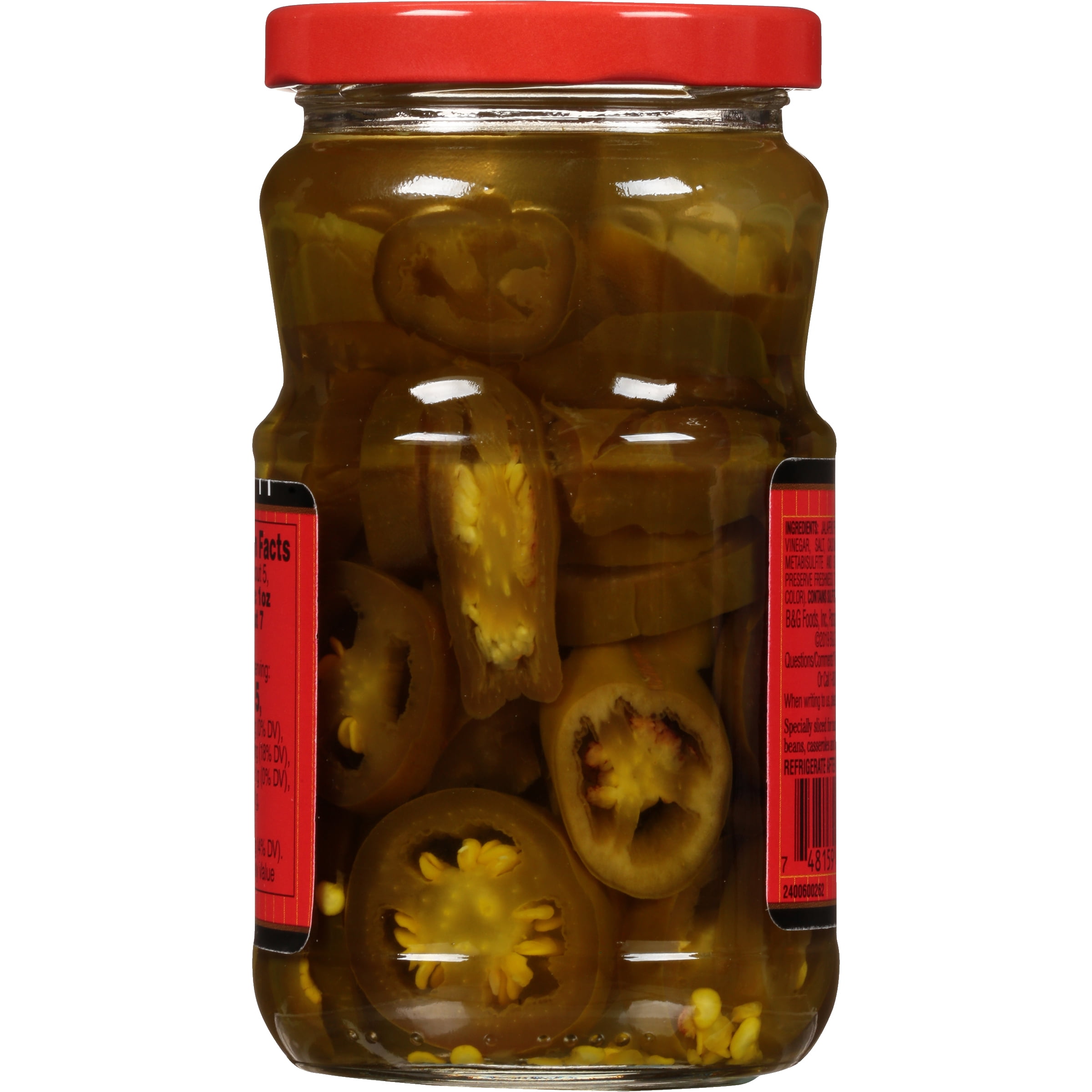 (12 pack) Trappey's Hot Sliced Jalapeño Peppers, 12 oz Glass Jar
