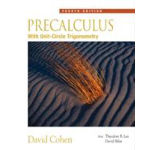 Pre-Owned Precalculus: With Unit Circle Trigonometry (with Interactive Video Skillbuilder CD-ROM) (Available 2010 Titles Enhanced Web Assign) (Hardcover) 0534402305 9780534402303