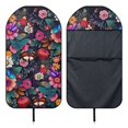 thumbnail image 6 of Uourmeti Front Seat Cover Machine Washable Microfiber, Compatible with Van Truck Seat, for Cars Trucks SUVs, Floral Butterfly Print, 6 of 7