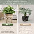 thumbnail image 4 of Artificial Plants, 32" Artificial Palm Plant in Multi-Color Tripod Basket Stand by LCG Florals, Faux Designer Fake Indoor Plant for Living Room, Office, and Home Decor, 4 of 10