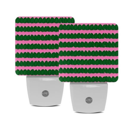 

LED Night Lights Plug into Wall 2-Pack 0.5W Plug in Night Light Dusk to Dawn White Bright Nightlight for Bedroom Bathroom Hallway Kitchen Tulip Green Cartoon Plant Flower Mother S Day
