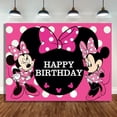 thumbnail image 2 of Fondos de fotografía de Minnie Mouse personalizables, tela de vinilo, sesión de fotos para niños, fiesta de cumpleaños de bebé, estudio fotográfico, 2 of 4