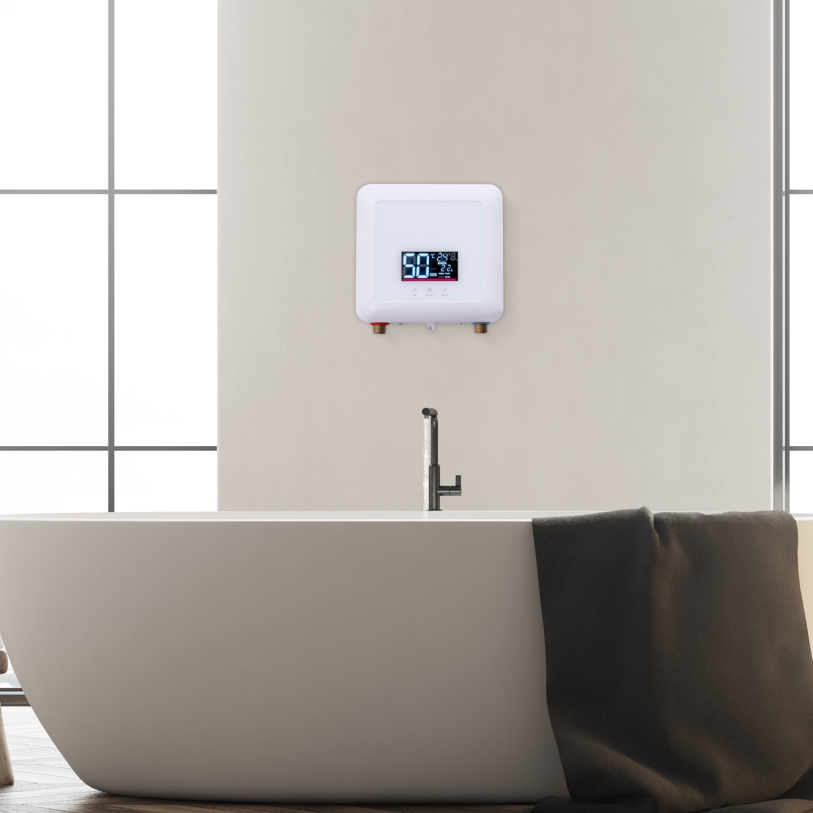 5500W Small Electric Hot Water Heater Portable Tankless Instant Hot Water Heater