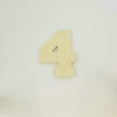 thumbnail image 1 of Package of 1, 8 Inch X 1/2" Baltic Birch "4" Plywood Numbers In The Collegiate Font | Thick For Art & Craft Project, Made in USA, 1 of 1