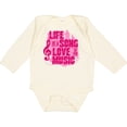 thumbnail image 3 of Inktastic Life Song Love Music PNK Girls Long Sleeve Baby Bodysuit, 3 of 5