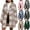 A53 Khaki, variant on Xdegoge Fleece Jacket Women Plaid Flannel Button Down Fuzzy Winter Coats Warm Loose Fit Long Sleeve Sherpa Jackets Outerwear