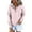 Pink, variant on qucoqpe Hoodies for Women Fall Fashion Buttons Collar Long Sleeve Hooded Sweatshirt Casual Drawstring Pullover Tops