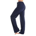 thumbnail image 3 of Women's Casual Trousers with Solid Color Design for Everyday Wear and Home Comfort Elastic High Waisted Straight Leg Pull On Trousers, 3 of 5