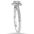 thumbnail image 2 of Silvago Jewel 14K White Gold Plated Rings - 1 Ct VVS1/D Round Cut Lab Created Simulated Diamond Rings - Jewellery Diamond Rings Wedding Sets On Clearance - 23rd Anniversary Gifts Not Too Expensive, 2 of 3