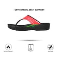 thumbnail image 5 of AEROTHOTIC Flip Flops for Women with Arch Support Plantar Fasciitis Orthopedic Cushioned Footbed Comfortable Non-Slip Sole with Padded Straps Dressy Casual Recovery Women Sandals, 5 of 7