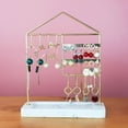 thumbnail image 2 of tamizeot Iron Jewelry Display Rack Necklace Earrings Rings INS Style Pendant Long Chain Hanging Holder Standing Organizer, 2 of 6