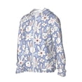 thumbnail image 2 of Balery Rabbit And Floral Men's Women's UPF 50+ Sun Protection Lightweight Hoodie Performance Long Sleeve Shirt for Fishing Running-XX-Large, 2 of 9