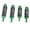 Green Silver, variant on Nieyigj 1/10 Scale RC Car Front & Rear Shock Absorbers Damper Set for Traxxas Slash 4x4, Premium Aluminum Alloy Crawler Upgrades, Green/Silver, 4 Pcs (5.36 oz / 152 g)