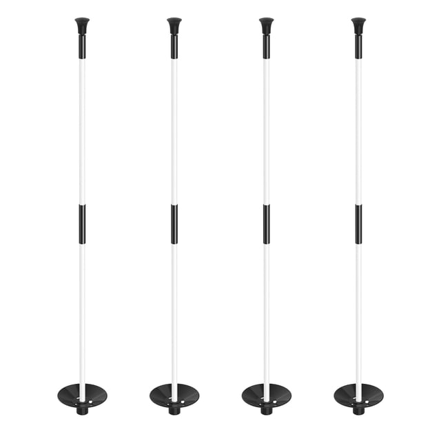 KINGTOP Poste de Fibra de Vidrio para Bandera de Golf de 90 cm – Paquete de 4