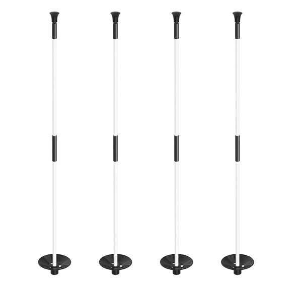 KINGTOP Poste de Fibra de Vidrio para Bandera de Golf de 90 cm – Paquete de 4