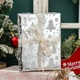 thumbnail image 3 of Christmas Wrapping Paper Roll - 17IN X 33FT - Christmas Gift Wrapping Paper Featuring Tree Snowflake Reversible HO for Kids, Holiday, New Year, 3 of 6