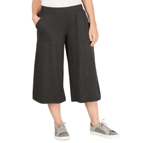 Ideology Womens Wide Leg Cropped Pants