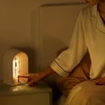 thumbnail image 2 of Fiudx Lámpara de Escritorio Pequeña, Luz de Lectura Led Ajustable, Atenuación Infinita, Recargable Por Usb, Luz Suave para Oficina En Casa, Dormitorio, Sala de Estar, Blanco, Gris, 20,5 X 12,4 X 9 Cm, 2 of 7