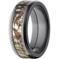 thumbnail image 2 of Duckblind Men's Camo Black Zirconium Ring with Polished Edges and Deluxe Comfort Fit, 2 of 3