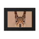 thumbnail image 1 of Little Brown orejas largas ardilla animal Marco de Fotos de escritorio imagen Arte Negro Pintura 5x7 pulgadas, 1 of 4