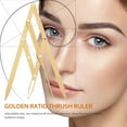 thumbnail image 4 of Weiweiguan 1pc Sliding Three-point Stainless Steel Eyebrow Ruler Golden Ratio Ruler, 4 of 7