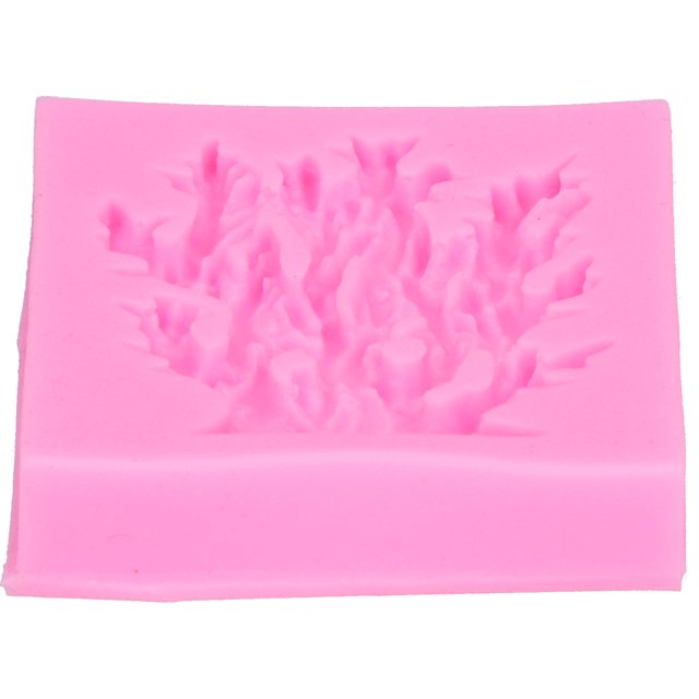 Molde de silicona, molde de silicona en forma de coral, molde de chocolate, molde para decoración de pasteles, acabado de lujo