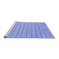 thumbnail image 2 of Ahgly Company Machine Washable Indoor Square Abstract Blue Contemporary Area Rugs, 6' Square, 2 of 4