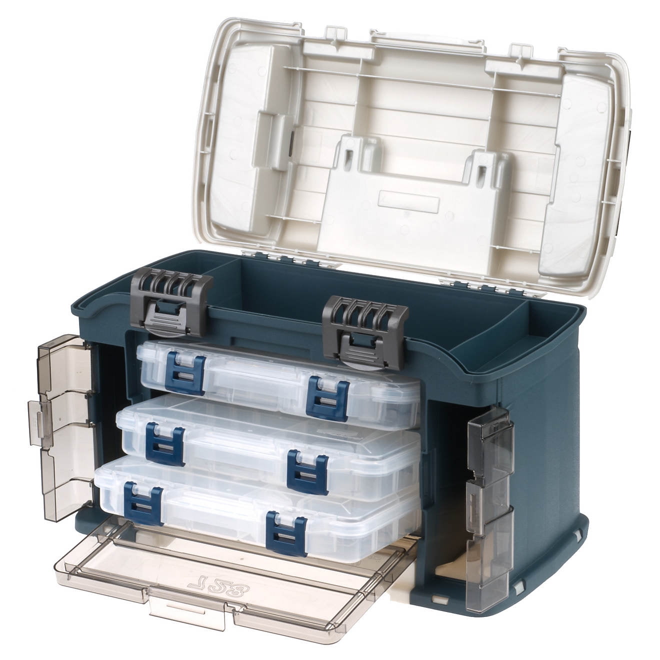 Plano Angled Tackle System with Three 3560 Stowaway Boxes, Fishing Tackle  Storage, Premium Tackle Storage - Plano Storage Cases