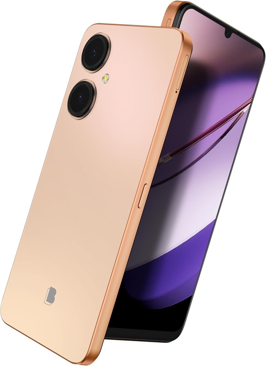 BLU G64 G1010WW 6.8" HD+ Infinity 256GB Dual-SIM 4G LTE GSM Smartphone, Unlocked, Peach