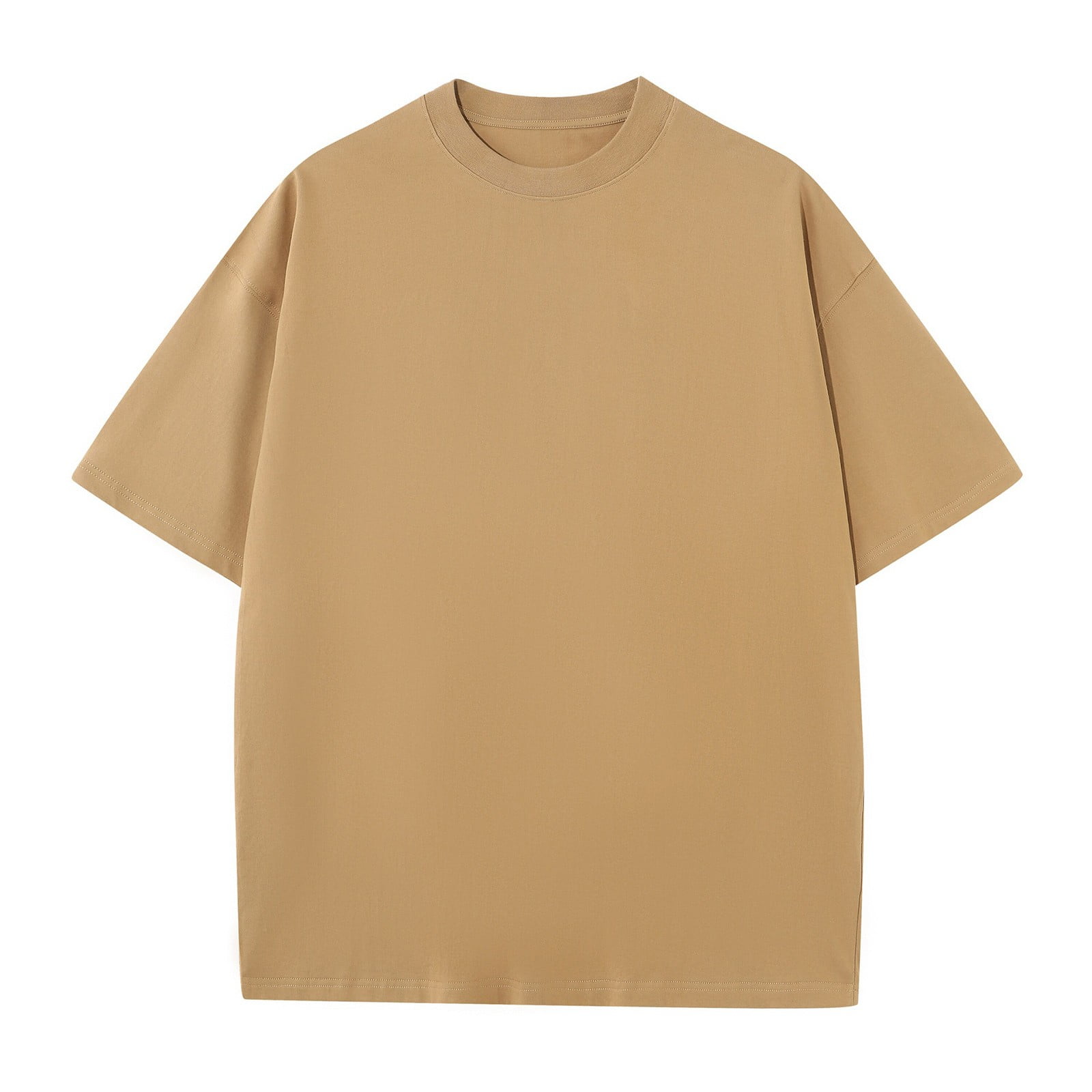 Men's Short Sleeved T-shirt Men's Casual Solid Color Net Version