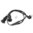 thumbnail image 2 of Splitter De Cable De Alimentación, 18AGW NEMA 1-15P Hombre A Doble NEMA 1-15R Femenino 2 Pies Cable De Alimentación Splitter Para Equipos Eléctricos, 2 of 7