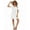 Off-white, variant on Women's Cover Ups Casual Swimsuit Coverups Flowy Tie Waist Beach Cover Up Dress(Black, Medium) M Off-white