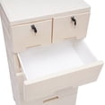 thumbnail image 5 of TOOL1SHOoo Modern Closet Drawer with Lock Plastic Drawer Dresser Cabinet Organizer with Wheels for Clothes Toys Storage White, 5 of 7