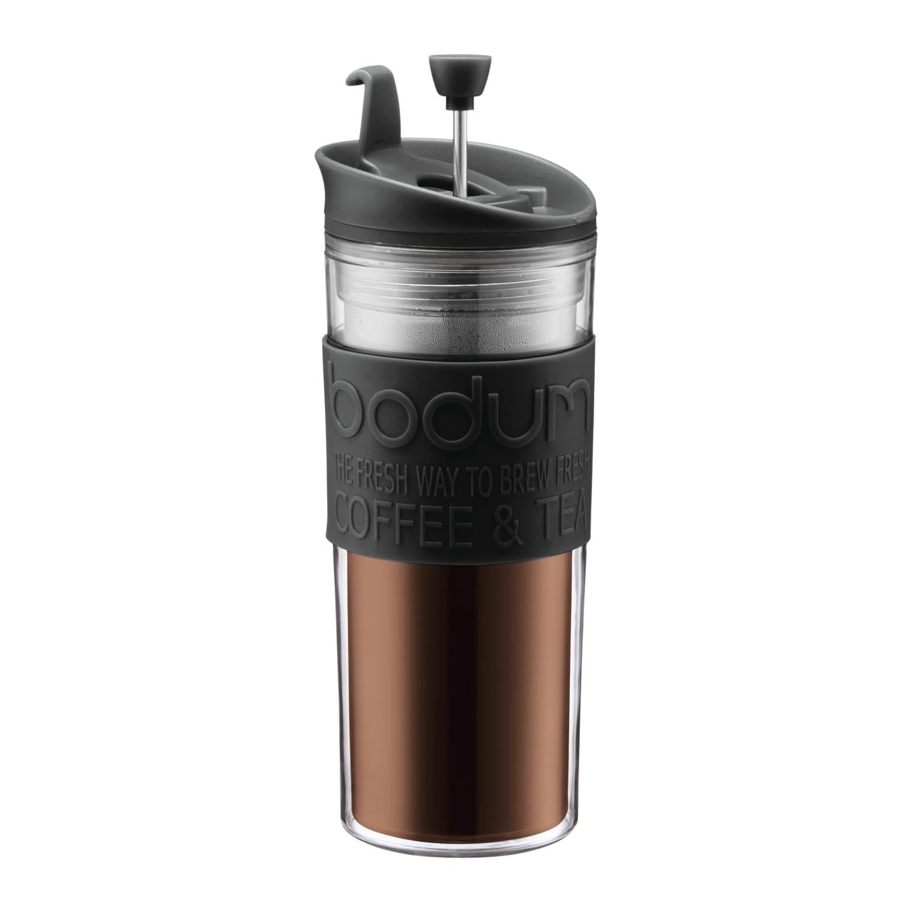 Bodum French Press Coffee Maker #157 Stainless Steel / Black 4 Cup 32 oz