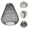 thumbnail image 3 of SHISUYAN Black Iron Pendant Light Shade for Home with Hollow Design and E27 Socket Fits 6.3 Inches, 3 of 8