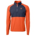 thumbnail image 2 of Men's Cutter & Buck  Orange Syracuse Orange DryTec Adapt Eco Knit Hybrid Recycled Raglan Quarter-Zip Jacket, 2 of 3