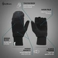 thumbnail image 2 of Women’s Fingerless Gloves | Merino Knit Convertible Mittens, 2 of 10