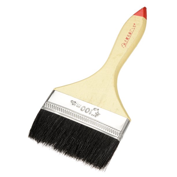 Paint Brushes Reusable Wooden Grip Metal Ferrule 4" Synthetic Bristle