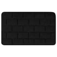 thumbnail image 1 of REGALWOVEN Alfombrilla de baño de espuma viscoelástica, alfombra de baño suave y absorbente, antideslizante, gruesa, de secado rápido, color negro 16" x 24", 1 of 6
