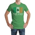 thumbnail image 3 of Tee Luv Ireland Shamrock Irish Flag Short Sleeve Faded Graphic T-Shirt (Men's) (3XL), 3 of 7