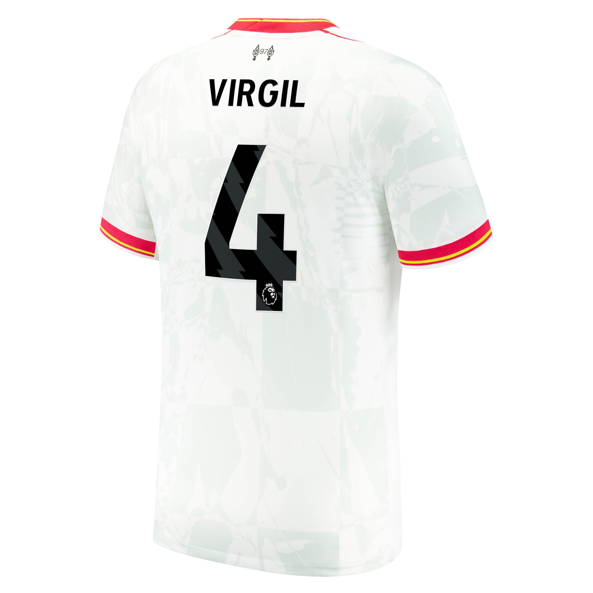 Youth Nike Virgil van Dijk White Liverpool 2024/25 Third Replica