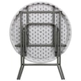 thumbnail image 7 of Bowery Hill 32 Inch Round Granite Folding Table in White, 7 of 7