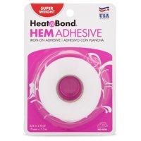 HeatnBond Hem Iron-On Adhesive, Super Weight, 3/4 Inch x 8 Yards