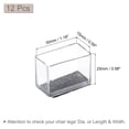 thumbnail image 2 of Protectores de piso para patas de silla Uxcell, tapas de patas de silla de PVC y fieltro para madera 15x30mm/ 0.59"x1.18" 12, 2 of 7