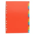 thumbnail image 1 of Orange PP Binder Divider with Tabs for Classification 20 Sheets A4 Size for School and Office Use, 1 of 8