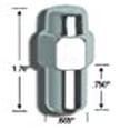 thumbnail image 5 of Gorilla Lug Nut 73137CRB Cragar Mag; 12 Millimeter X 1.5 Thread Size; 1.7 Inch Overall Length; 13/16 Inch Hex Size; Chrome Plated; Steel; Pack Of 4 With Bagged Packaging, 5 of 5