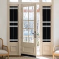 thumbnail image 2 of Black Striped Window Privacy Film, Farmhouse Black White Stripes Static Cling UV Sun Blocking Heat Control Window Tint Day and Night, Non-Adhesive Reusable One Way Windows Privacy Cover 17.7''x78.7'', 2 of 7