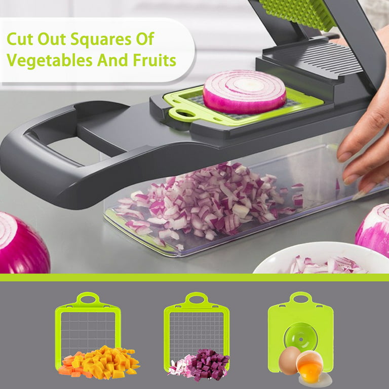  Electric Cube Vegetable Cutter with 5 Cube Grid 5000ml Capacity  Fruit and Vegetable Chopper Carrot/Potato/Onion Chopper for Home/Commercial  600W: Home & Kitchen