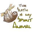 thumbnail image 3 of CafePress - The Sloth Is My Spirit Animal Long Sleeve T Shirt - Women's Long Sleeve Graphic Casual T-Shirt, 3 of 4